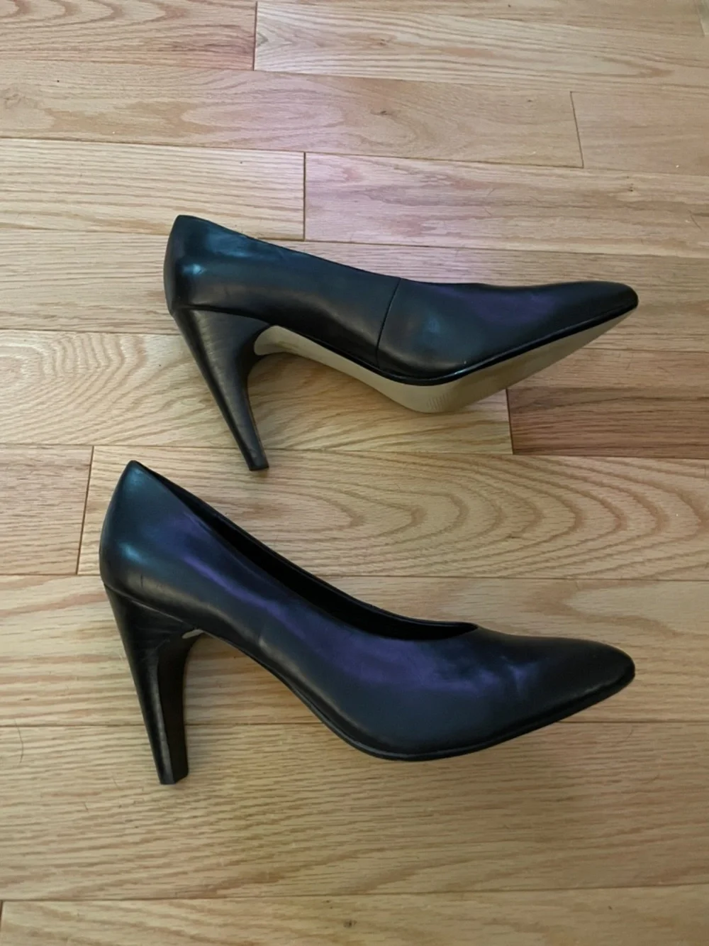 Leather Pumps, Women’s Black Shoe